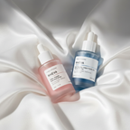 RHÉVA peptide & PDRN active serum bottle on white background Bundle Silk
